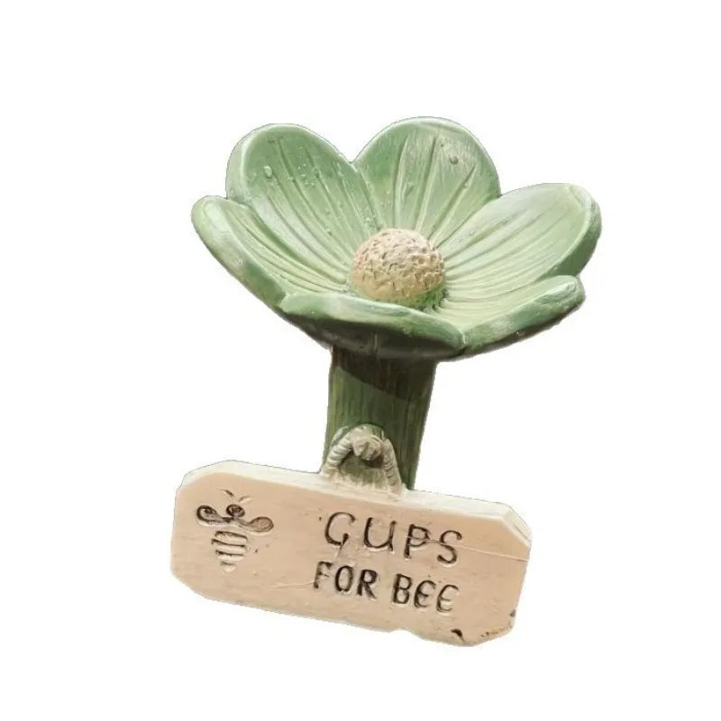 Flower Shape Watering Stations Bee Waterers For Garden Bee Pollinator Feeder Drinking Cups Colorful Butterfly Hygienic Cups Oasis Select