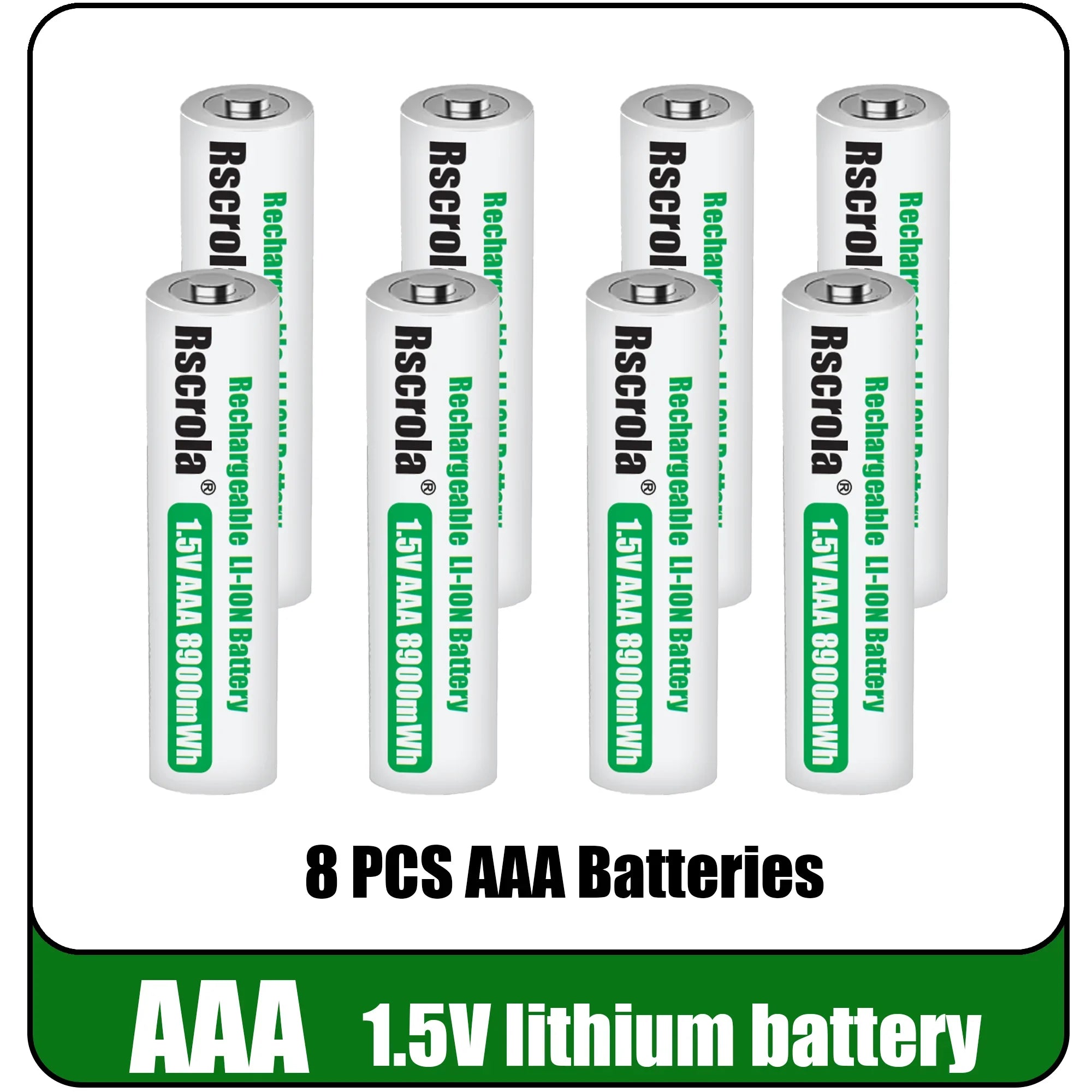 Universal Rechargeable 1.5V AAA 8900mWh Lithium ion Battery Fast charging with Charger for Camare Clock Mouse Fan Electric Toys Oasis Select 8 PCS Batteries 1.5V China Mainland