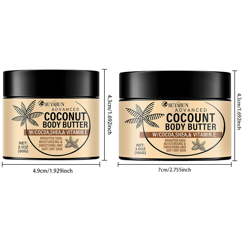 SUYARUN Deep Moisturizing Cream for Dry Skin, Organic Hydration with Coconut Oil, Fast Absorbing, 24 hour Nourishing. Oasis Select