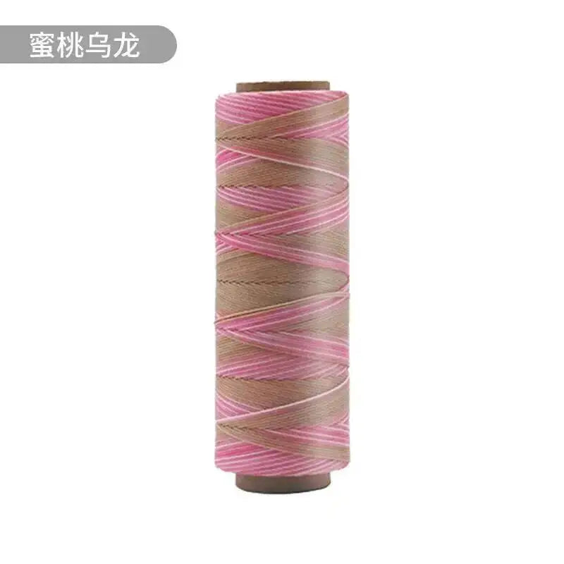 Round Waxed Cord Polyester Coated Sewing Thread DIY Handmade Leather Stitching Rope Bracelets Jewelry Braided Ткань из воска Oasis Select