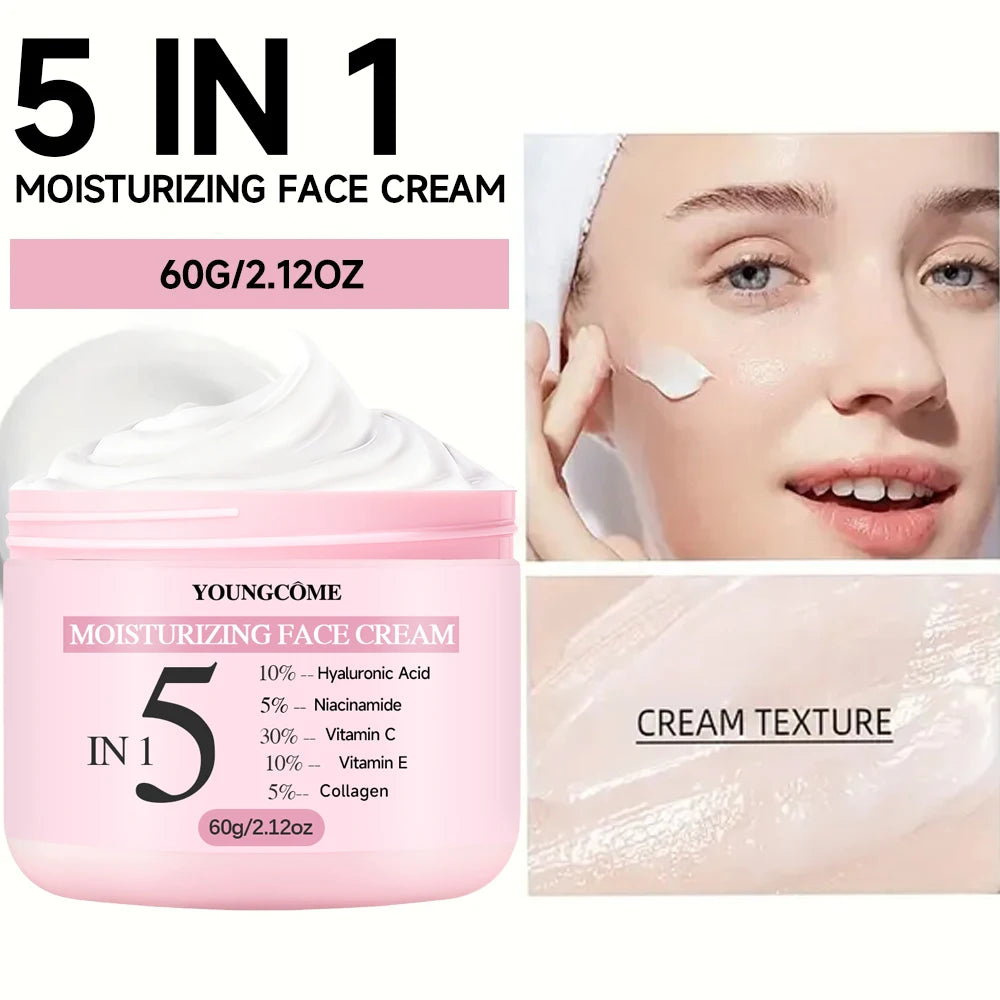 YOUNGCOME Face Cream & Neck Stick Set – Hyaluronic Acid, Vit C