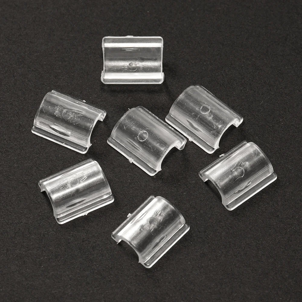 100pcs Clear Hair Rope Setting Buckles Clasp Hair Tie Base Setting Findings for Women DIY Tie Bow Jewelry Accessories Making Oasis Select White 9x9mm