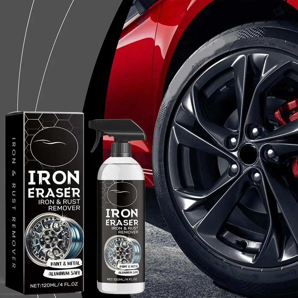 120ml Car Iron Remover Spray – Rust & Brake Dust Cleaner