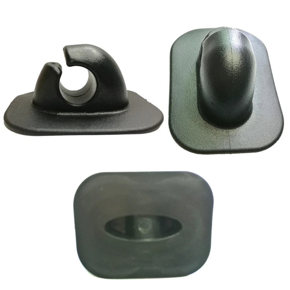 2pc Inflatable Boat Rowing Pole Paddle Clips Holder PVC Mount Patch Dinghy Kayak Canoeing Rafting Round Single Hole Rope Buckle Oasis Select