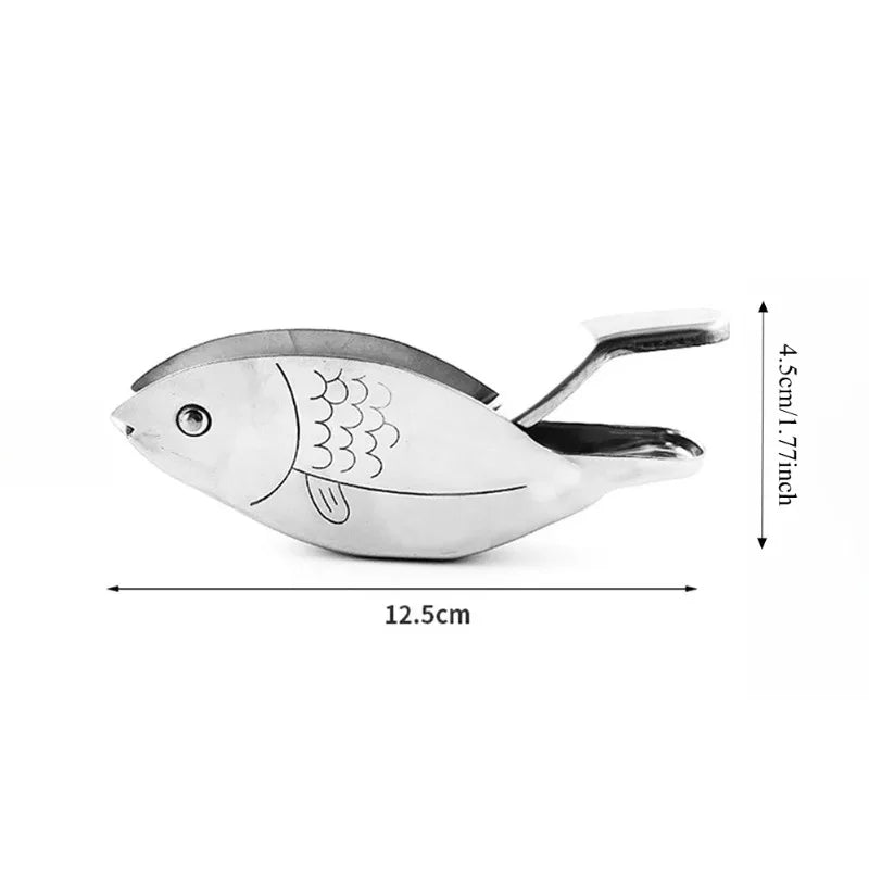Fish Shaped Manual Citrus Squeezer Hand Press Fruit Juicer Portable Small Extractor for Lemon Orange Lime Bar Kitchen Oasis Select