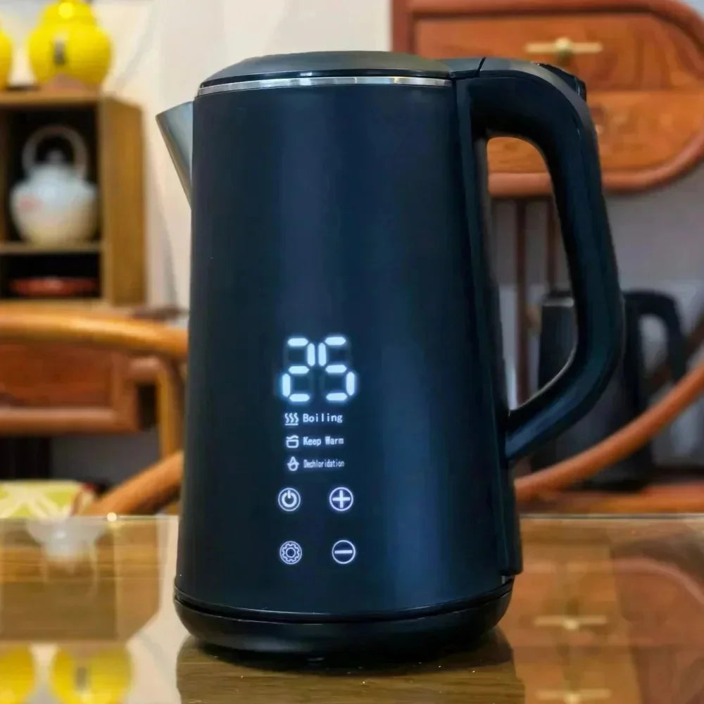 1.6L 304 Stainless Steel Electric Kettle | Auto Shut-Off & Warm