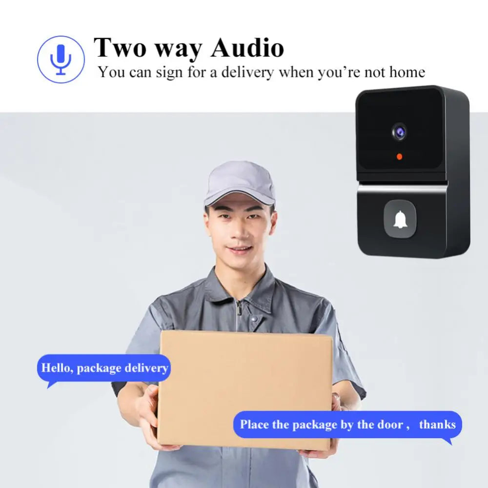 Wireless Doorbell WiFi Outdoor HD Camera Security Door Bell Night Vision Video Intercom Voice Change For Home Monitor Door Phone Oasis Select