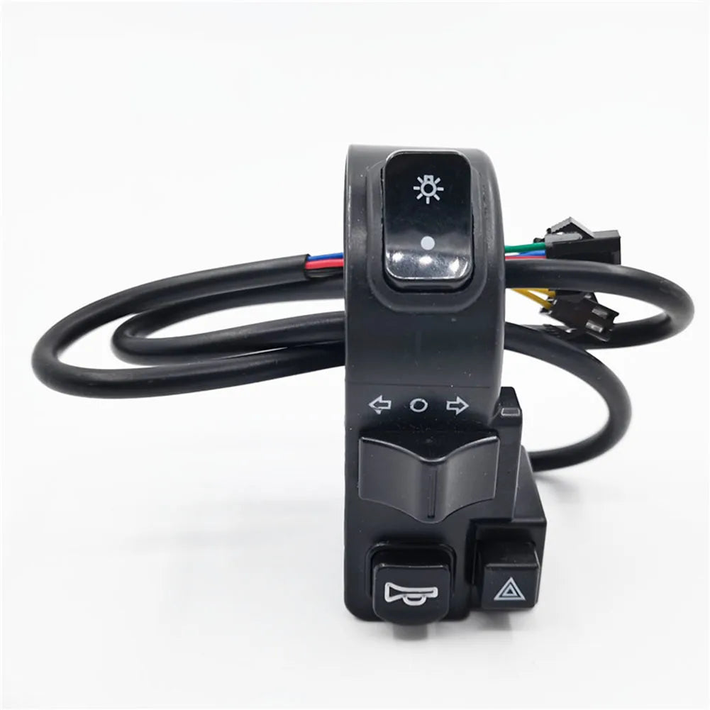 4-in-1 Electric Vehicle Multifunction Waterproof Combination Switch Universal Handlebar Horn 7/8 Inch 22MM Electric Scooter Oasis Select
