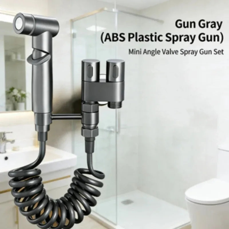 1 Inlet 2 Outlet Toilet Bidet Sprayer High Pressure Bathroom Faucet Household Toilet Companion Cleaning Tool Oasis Select