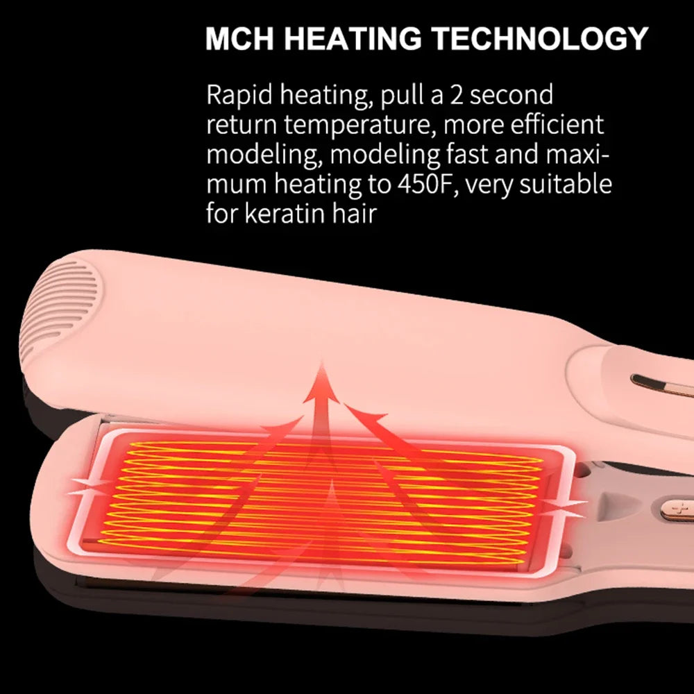 URGGU 2-in-1 Hair Straightener & Curling Iron | Infrared Ion