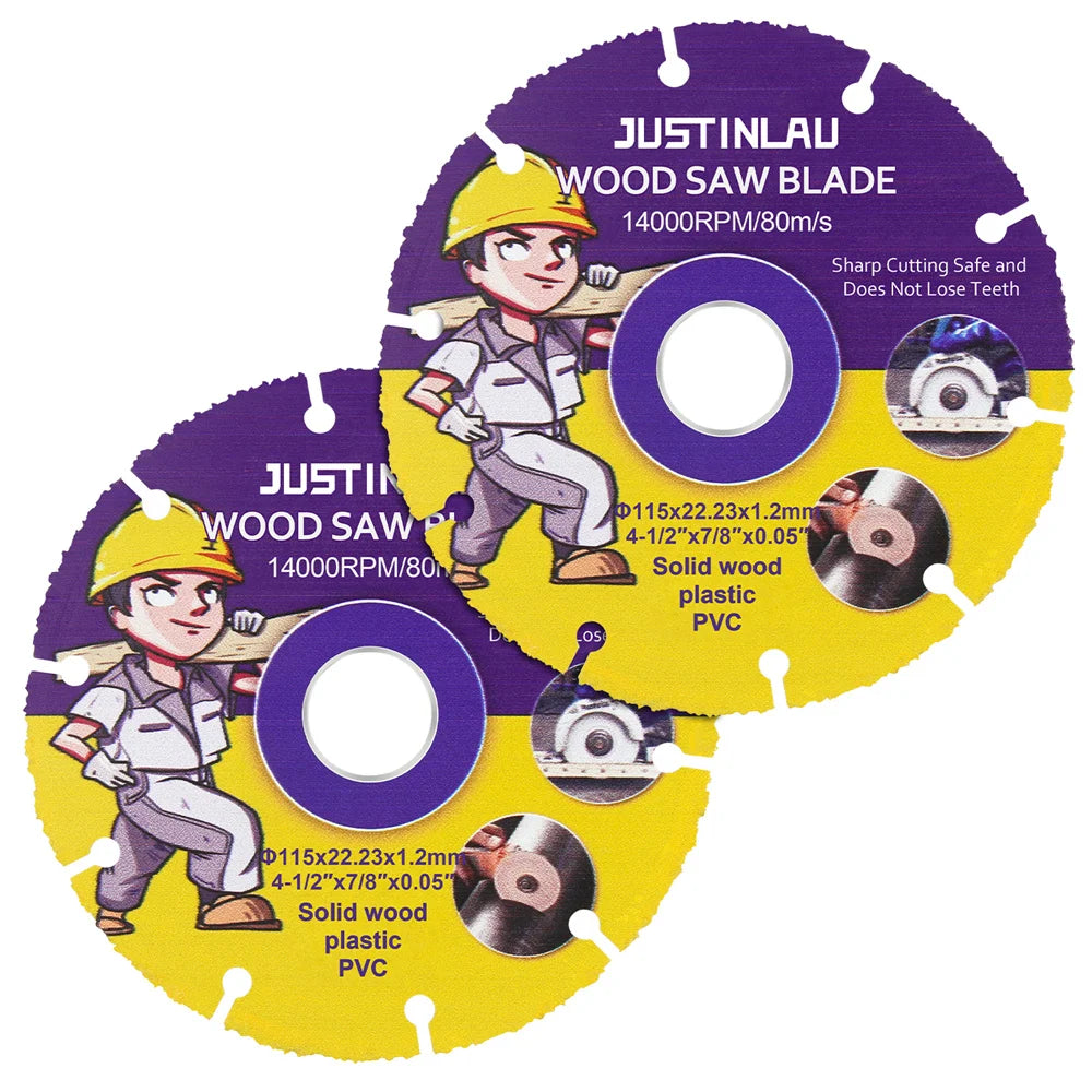 JUSTINLAU 115mm/125mm Circular Saw Blade Wheel Discs For Wood Cutting Carbide Cutting Disc Woodworking Saw Blade Oasis Select