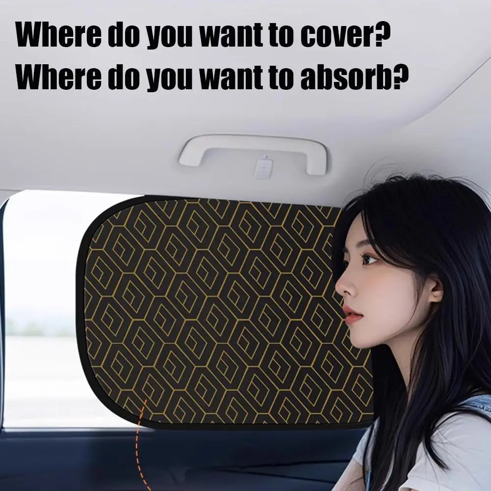 Car Side Window Sunshade UV Block Static Cling – 2 Pack Car Window Sunshade Oasis Select
