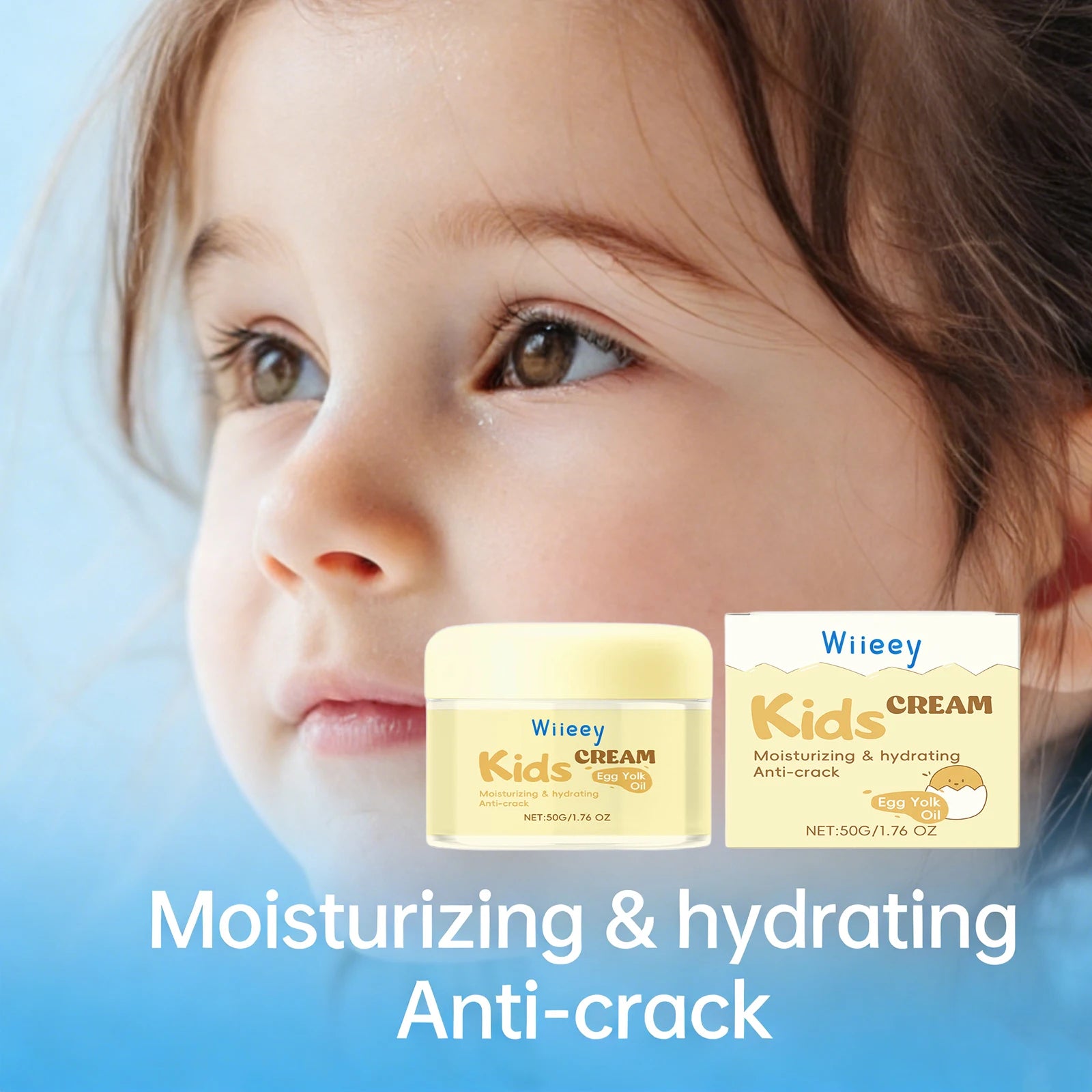Wiieey Kids Anti-Crack Facial Cream – Deep Moisturizer 50g Baby Moisturizing Cream Oasis Select