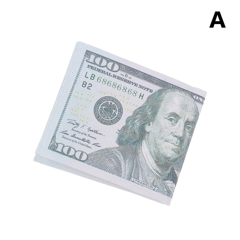 Slim Canvas Print Wallet – Unisex Bifold Card & Cash Holder Canvas Bifold Wallet Oasis Select New Dollar 100