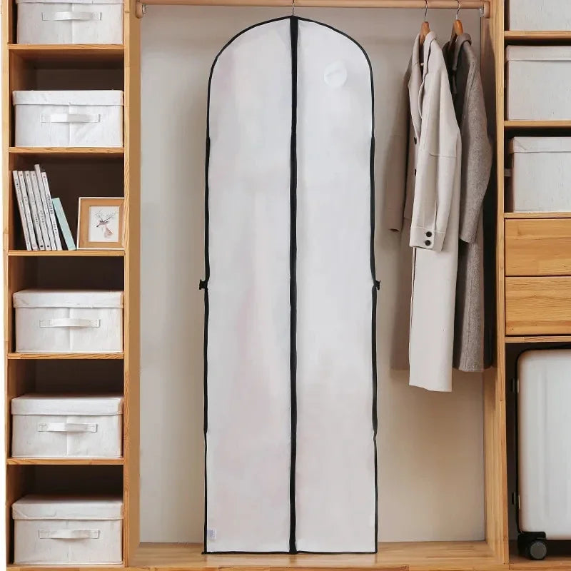 New Thickened Wedding Dress Dust-proof Bag Waterproof Coat Hanging Storage Bag Household Suit Jacket Protective Cover Oasis Select