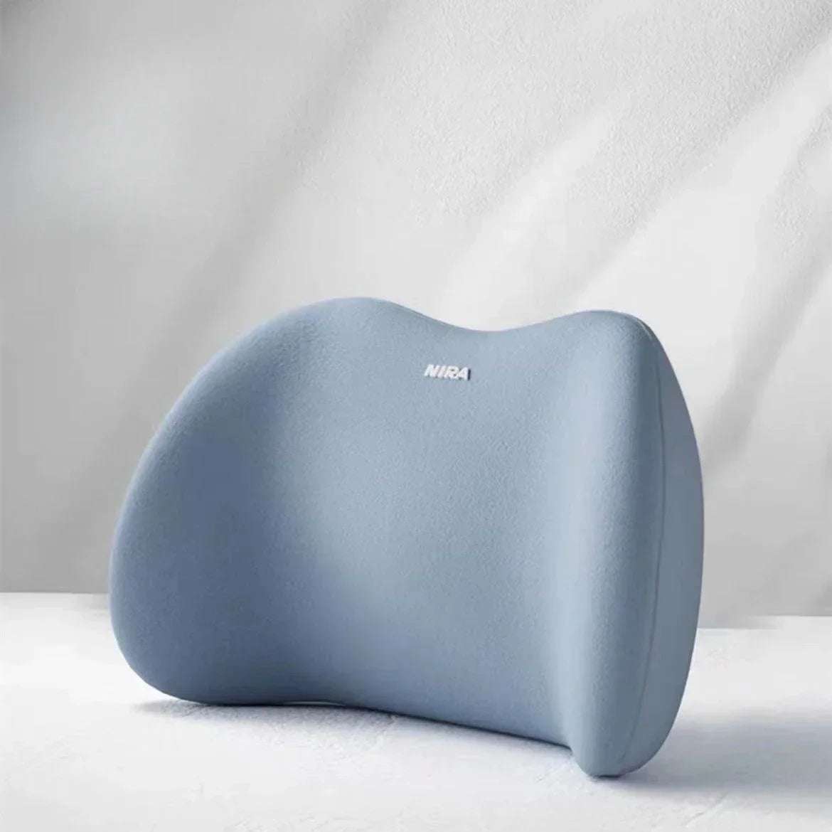 Cervical Support Pillow Universal Car Headrest Lumbar Memory Foam Backrest Pillow Office Car Interior Accessories Comfort Oasis Select Blue Waist