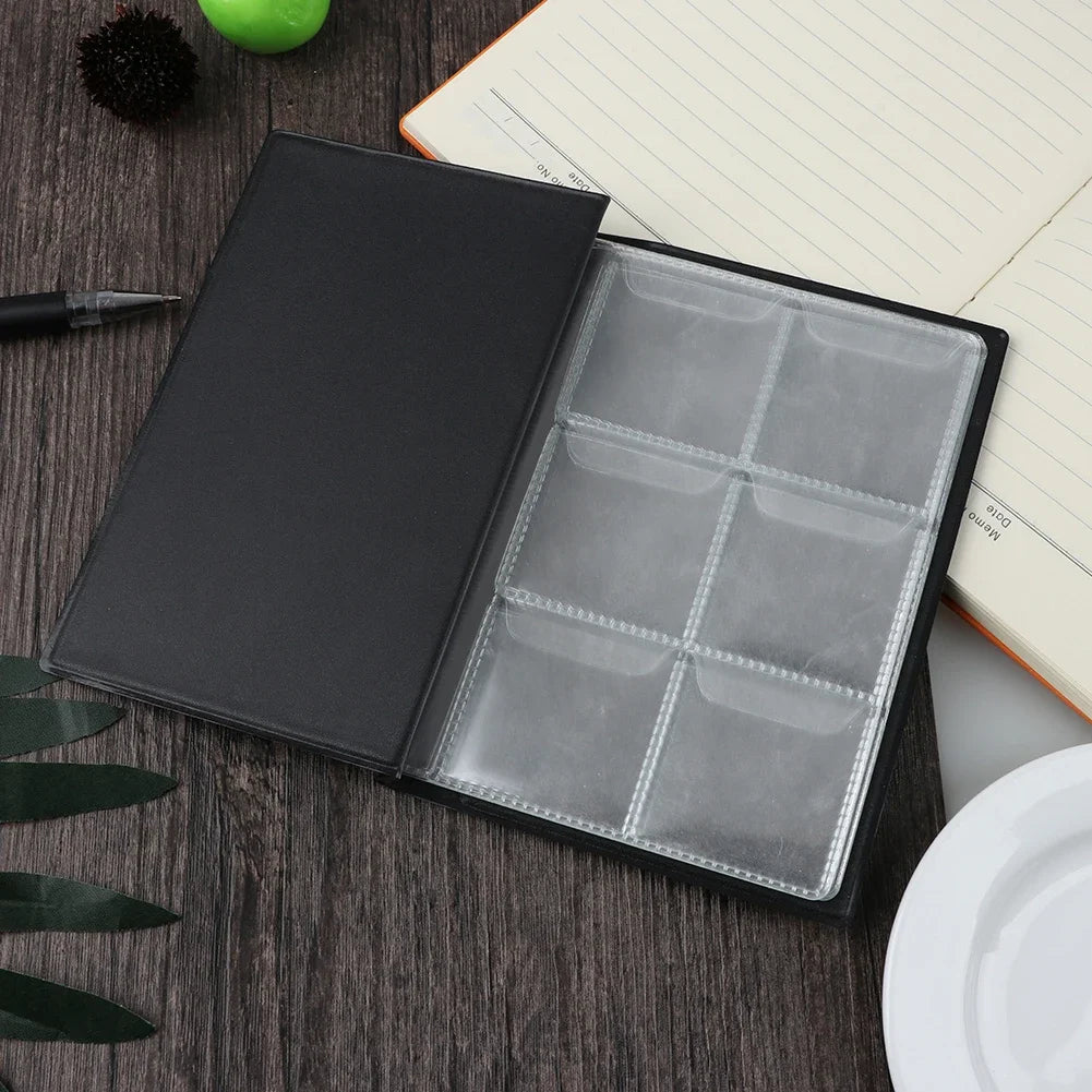 60 Pockets Artificial PU Leather Commemorative Coins Collection Album Book Collecting Money Organizer Storage Bags Storage Book Oasis Select