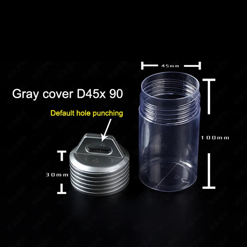 Modular Transparent Plastic Storage Bottles for Small Parts