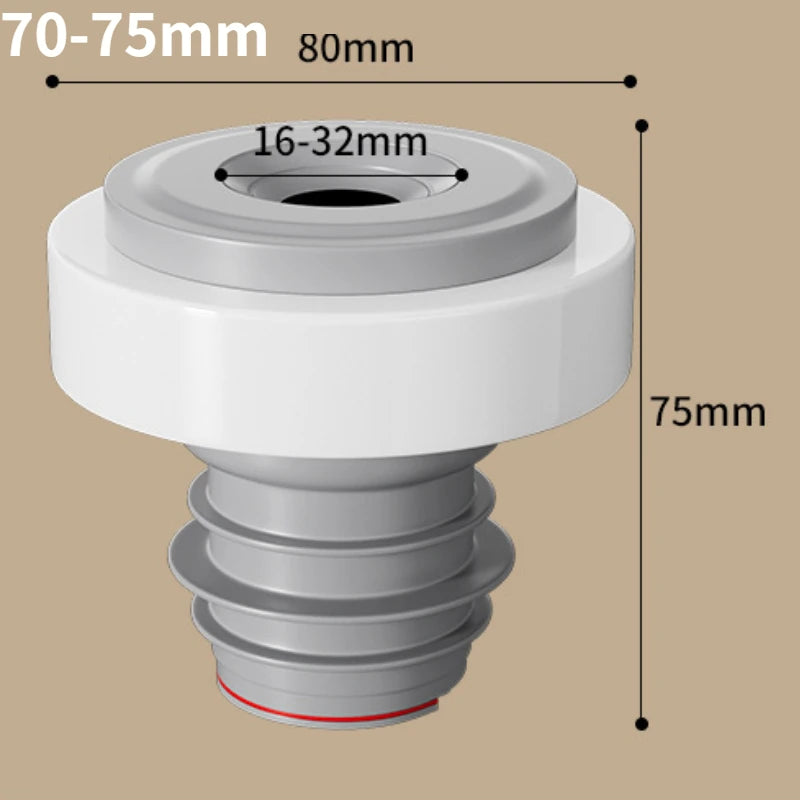 Sink Plug Sewer Pipe Sealing Ring Water Plug Floor Drain Shower Stopper Bathroom Accessories 70-75mm Silicone Drains Kitchen Oasis Select Suitable for 70-75mm