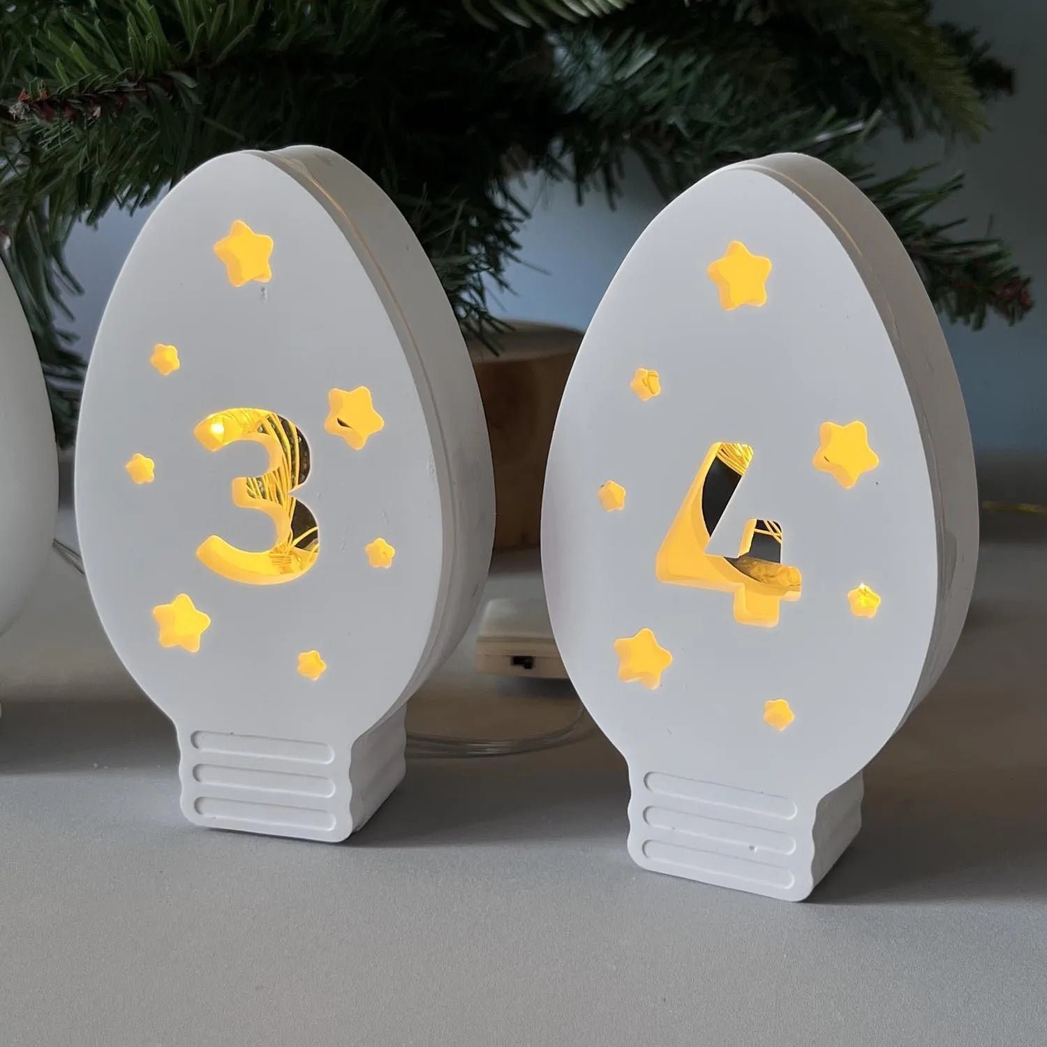 Gypsum Resin Molds Holiday Ambient Light Molds Advent Bulb Silicone Molds Ambient For Advent Celebrations Crafting Christmas Oasis Select