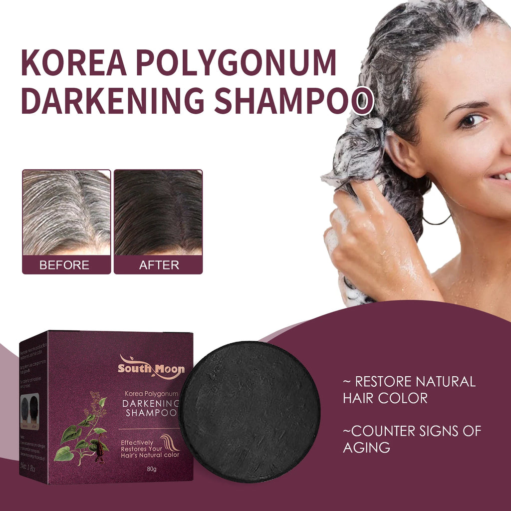 Polygonum Multiflorum Shampoo Soap Remove Dandruff Reduct Hair Loss Restore Natural Black Hair Strengthen Hair Roots Hair Care Oasis Select