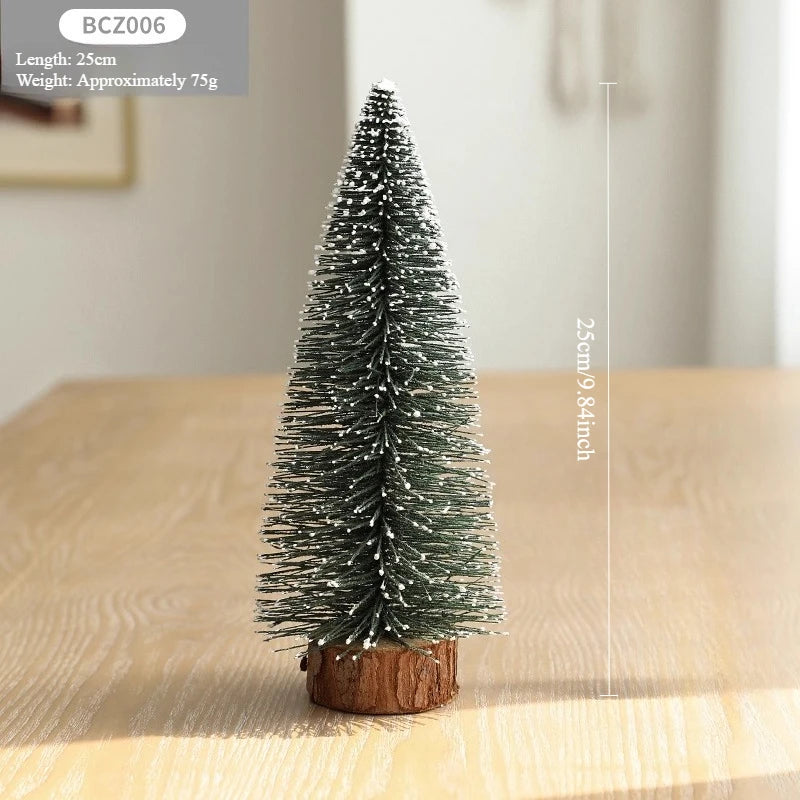 Christmas Decorations Snow Scenes Mini Christmas Trees Office Desks Wine Cabinets TV Cabinets Christmas Decorative Items Oasis Select BCZ006 25cm Look at the picture