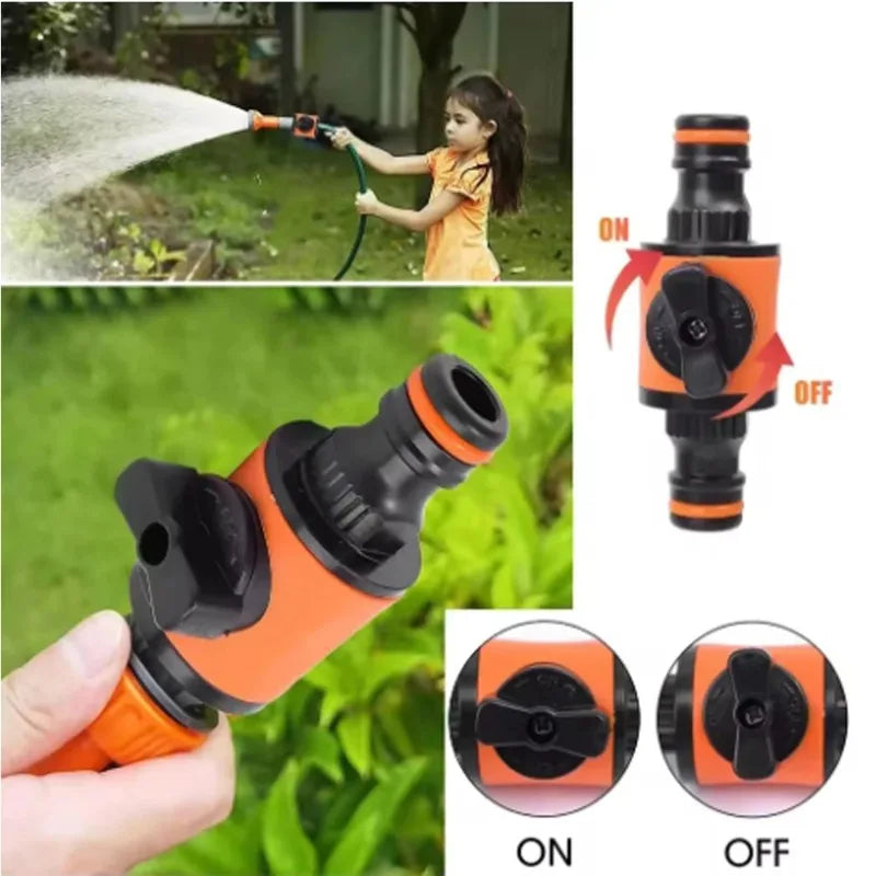 1PC/2PCS Garden Hose Shut Off Valve Tap Adapter Quick Joint Garden Sprays Sprinklers for Watering The Garden Oasis Select