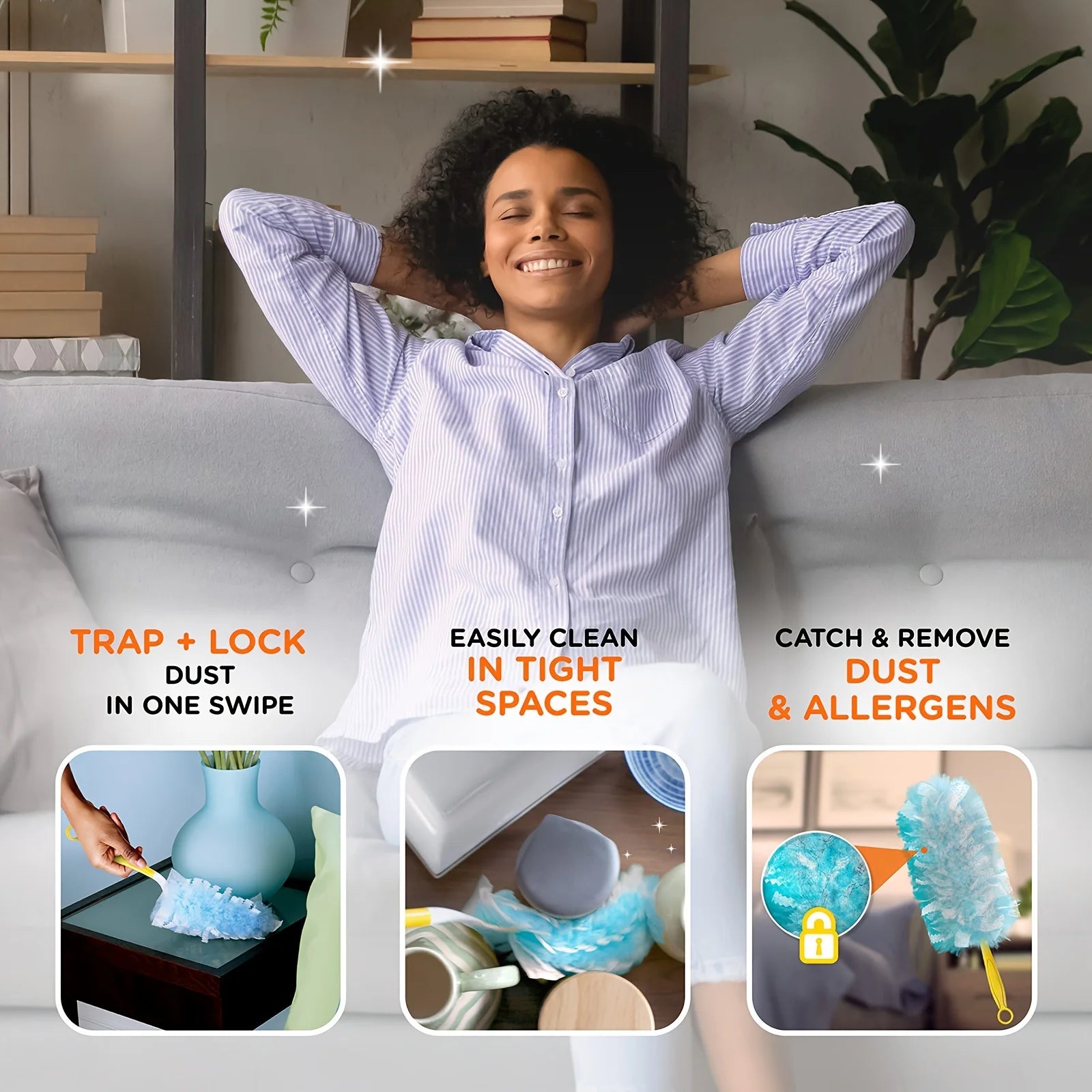 A Pack of 10 Disposable Dust Collector Accessories, Compatible with Swiffer. Oasis Select