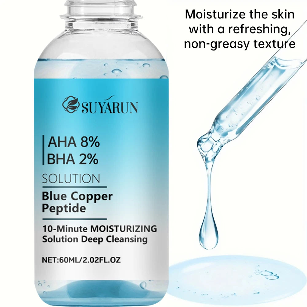 SUYARUN Copper Peptide Serum with Niacinamide & Hyaluronic Acid - Anti-Aging, Firming & Repair Face Essence for Glowing Skin. Oasis Select