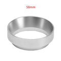 Aluminum Alloy Coffee Dosing Ring Anti-overflow Food Grade Durable for Office Daily Coffee Brewing Small Coffee Tools Oasis Select silver 58mm