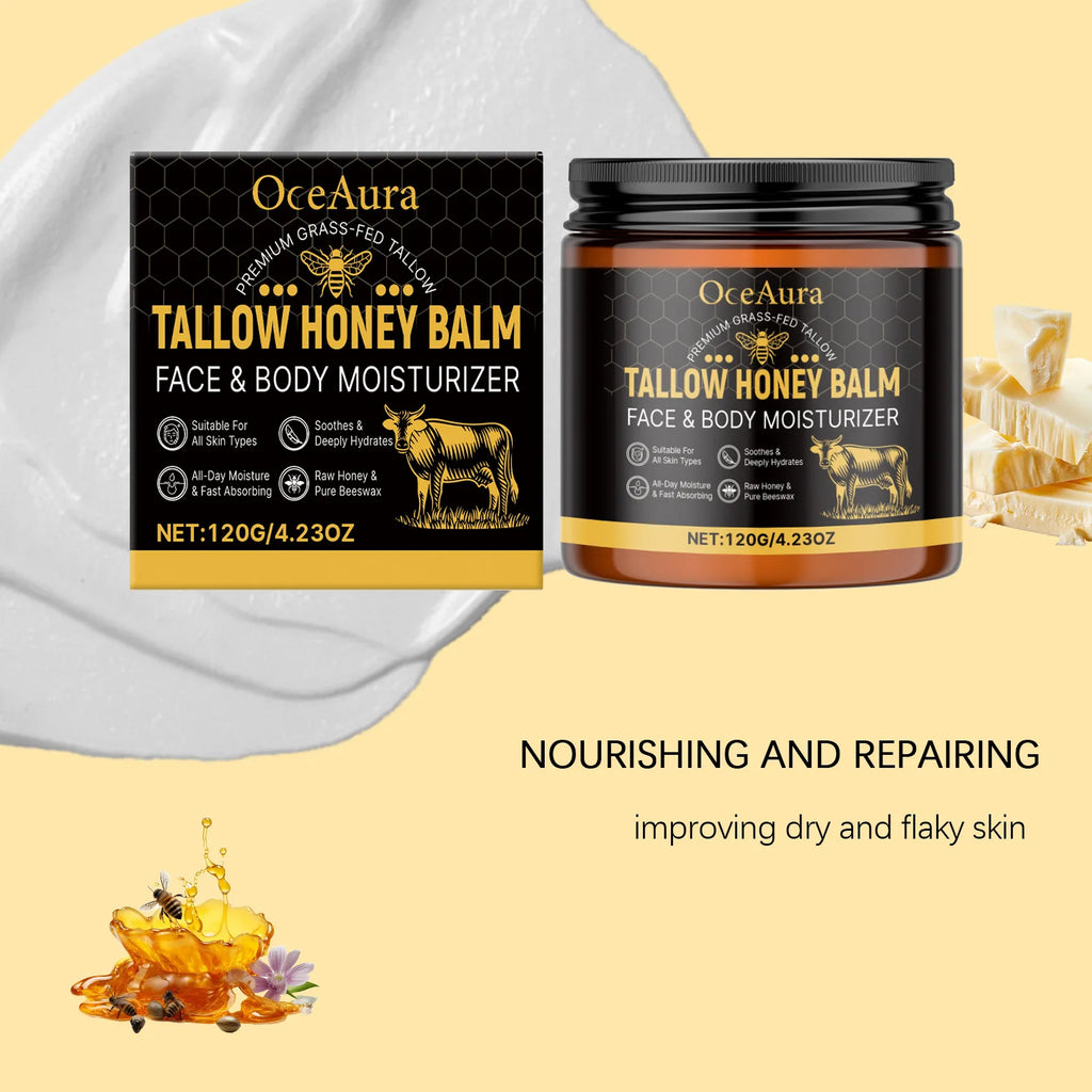Tallow Honey Balm – Hydrating Brightening Firming Body Cream Body Moisturising Balm Oasis Select