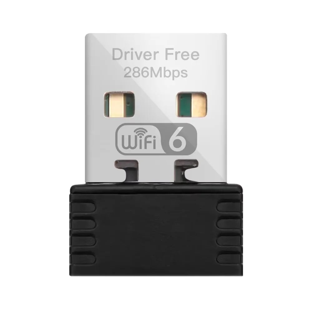 Mini WiFi 6 Network Signal Reception Driver-Free Wi-Fi Adapter USB Plug And Play 2.4G Network Card for PC Desktop Computer Oasis Select WIFI 6 AX286