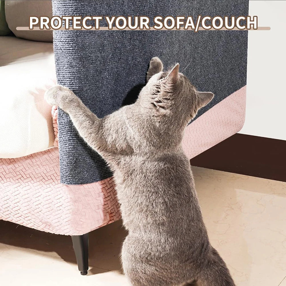 Cuttable Self-Adhesive Cat Scratching Mat | DIY Furniture Guard