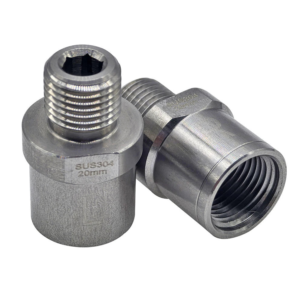 1 Pair Bicycle Pedal Adapters Bike Pedal Parts Fit 9/16 Inch Pedals For 1/2 Inch Cranks Stainless Steel For Cycling Accessories Oasis Select 2pcs