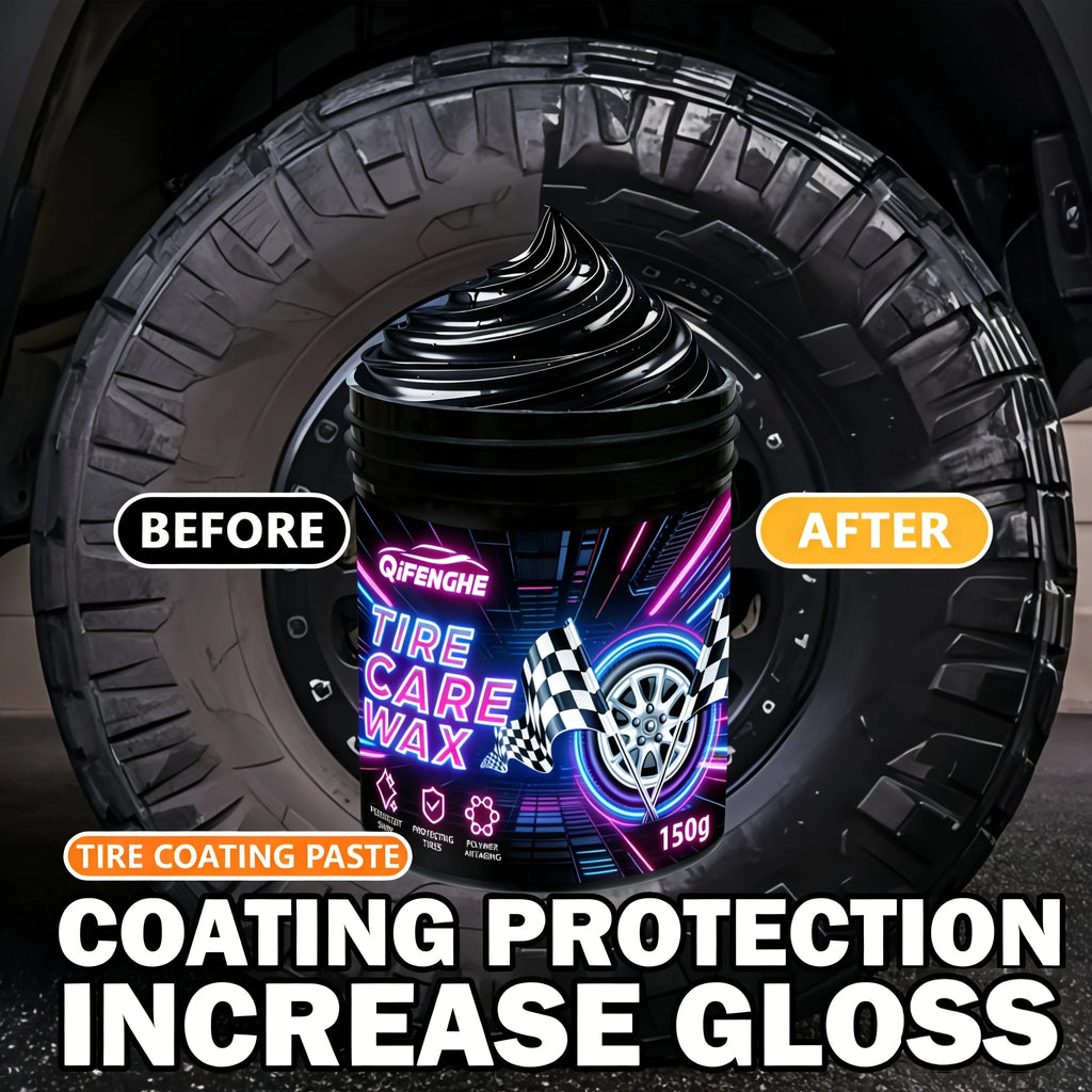Tire Blackening Coating Paste – Shine & Protective Polish Wax Tire Polish Wax Oasis Select