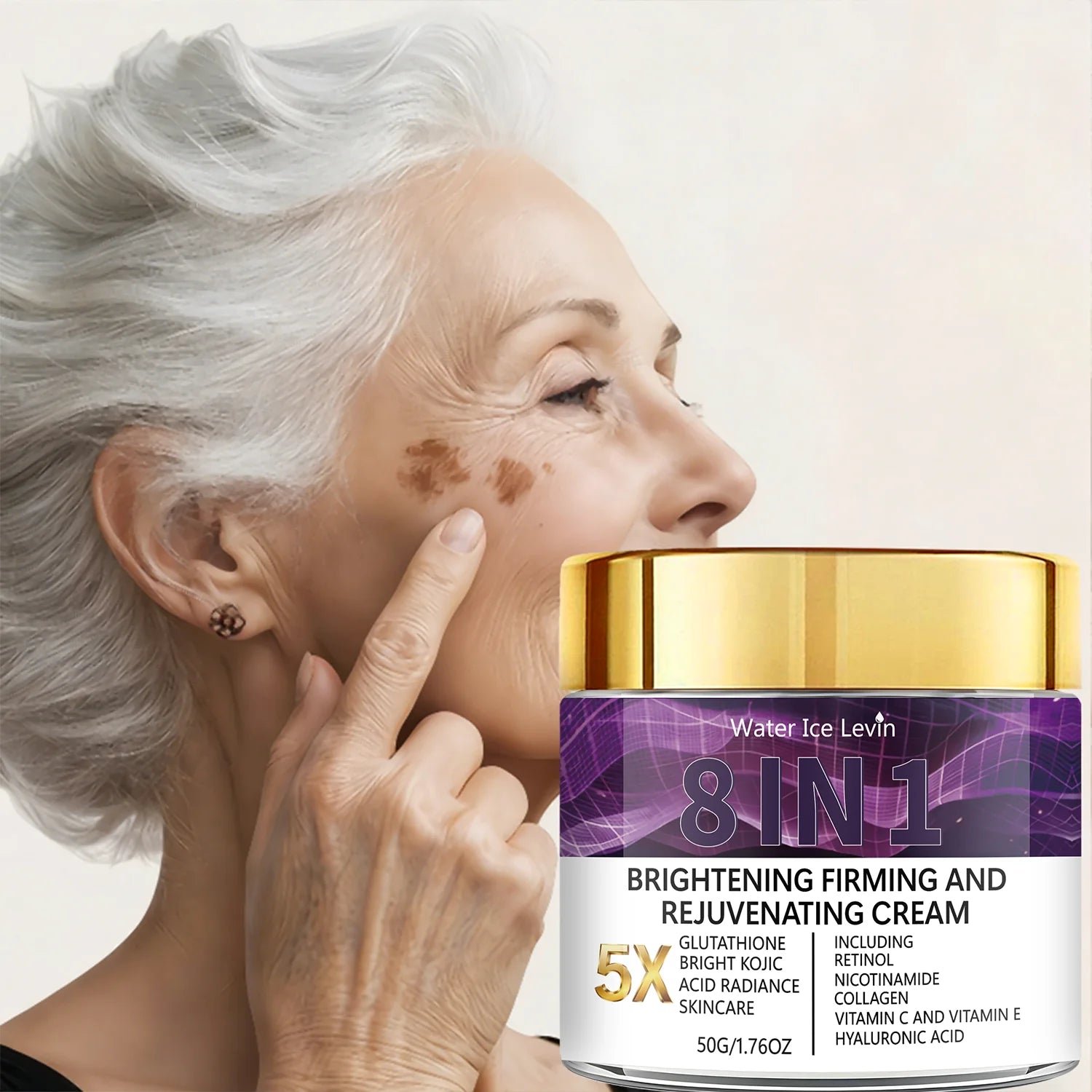 5X Glutathione Brightening Cream – Retinol & Kojic Acid 8-in-1 Brightening Face Cream Oasis Select