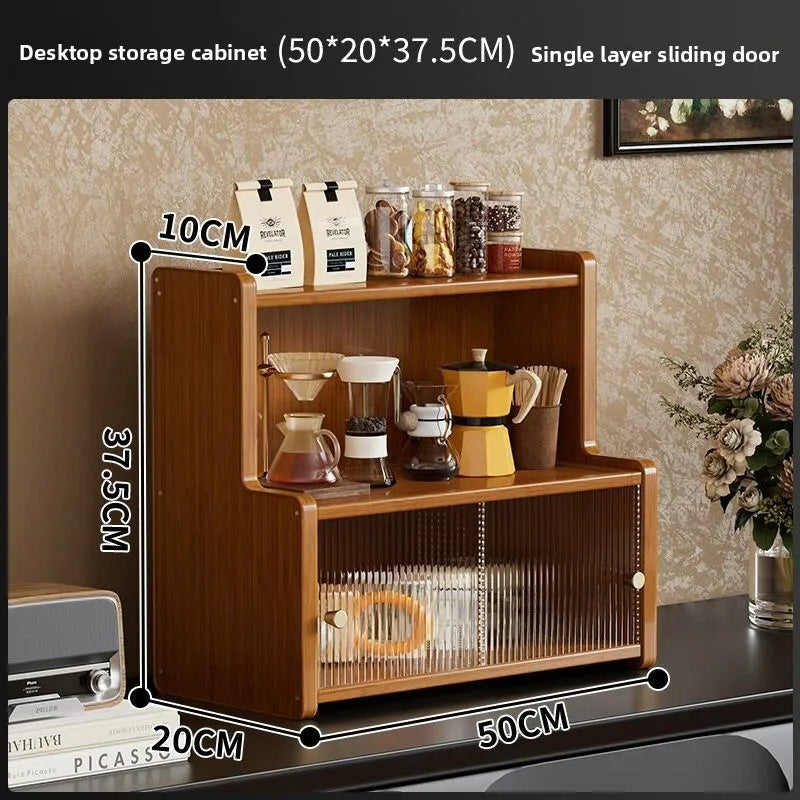 Dining table countertop table water cup tea cup tea set small shelf desktop table coffee cup holder cup storage rack Oasis Select 3 floors 50 long 1