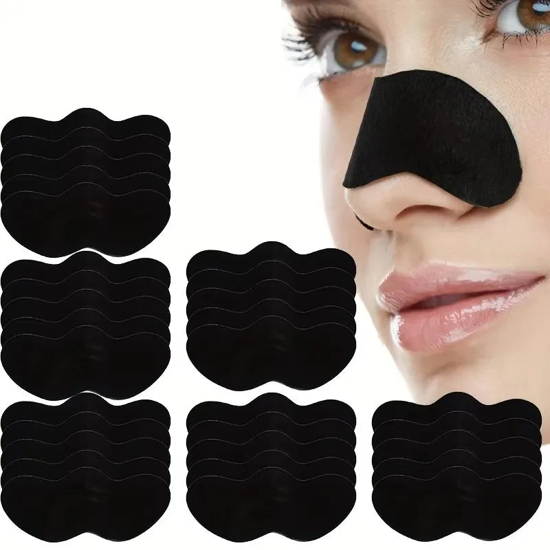 10/150PCS Blackhead Remove Mask Nasal Strips Shrink Cleansing Pore Nose Black Head Remove Stickers Skin Care Mask Patch Unisex Oasis Select