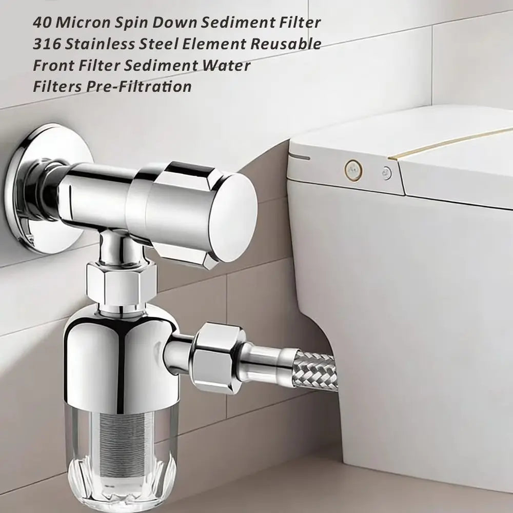 New SUS316 Stainless Steel Filter Front Filter Household Inlet Tap Water Shower Anti-Scale Purifier Filter Drinking Water Oasis Select
