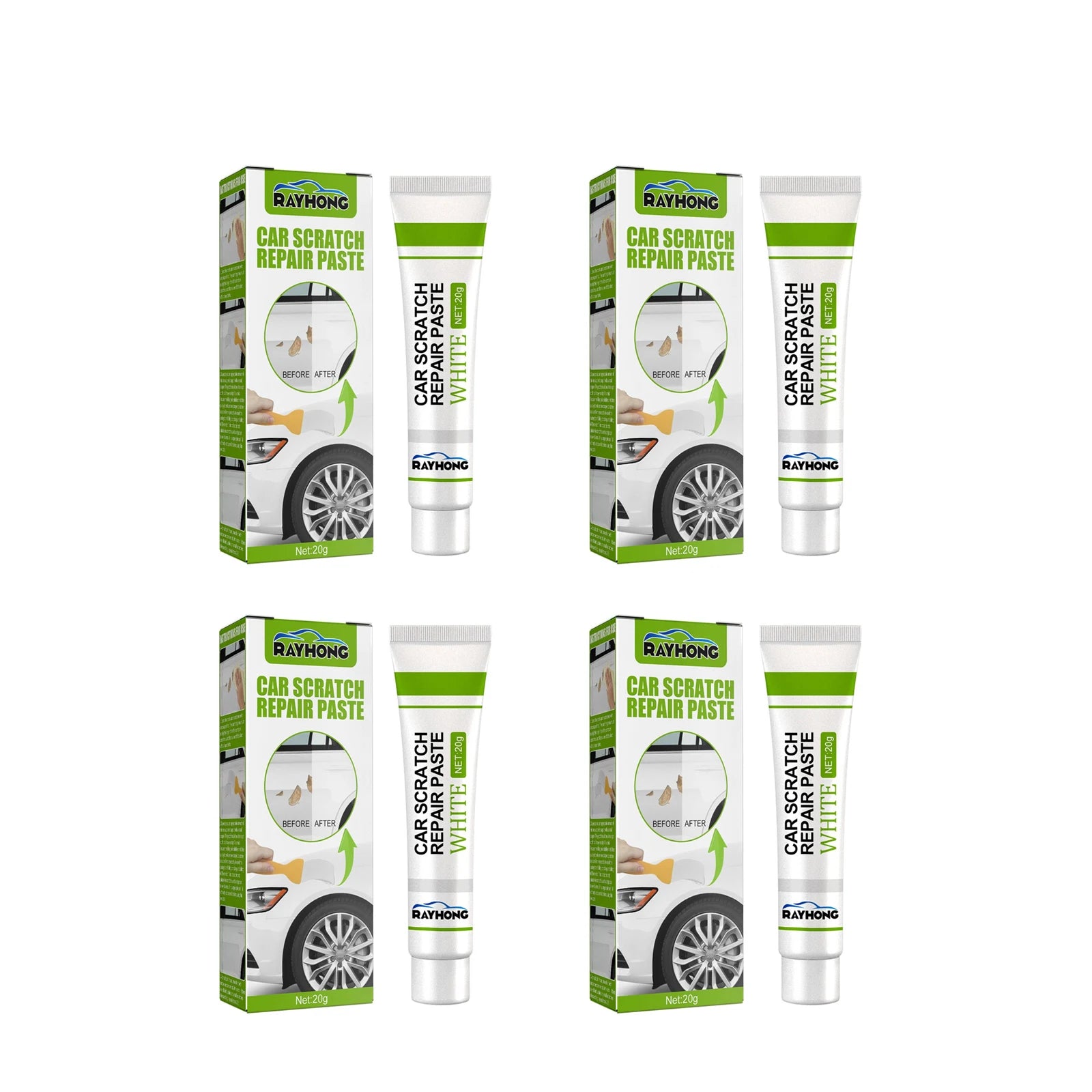 Fiberglass Repair Paste Bonding Strong Quick Dry Little Putty Long Strand Fiber Deep Cracks Car Scratch Remover Paste Fix Tools Oasis Select 4sets boxed