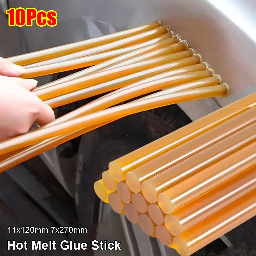10Pcs EVA Resin Hot Melt Glue Stick Long Lasting High Viscosity Car Dent Repair Strips Elimination of Broken Adhesive Glue Oasis Select