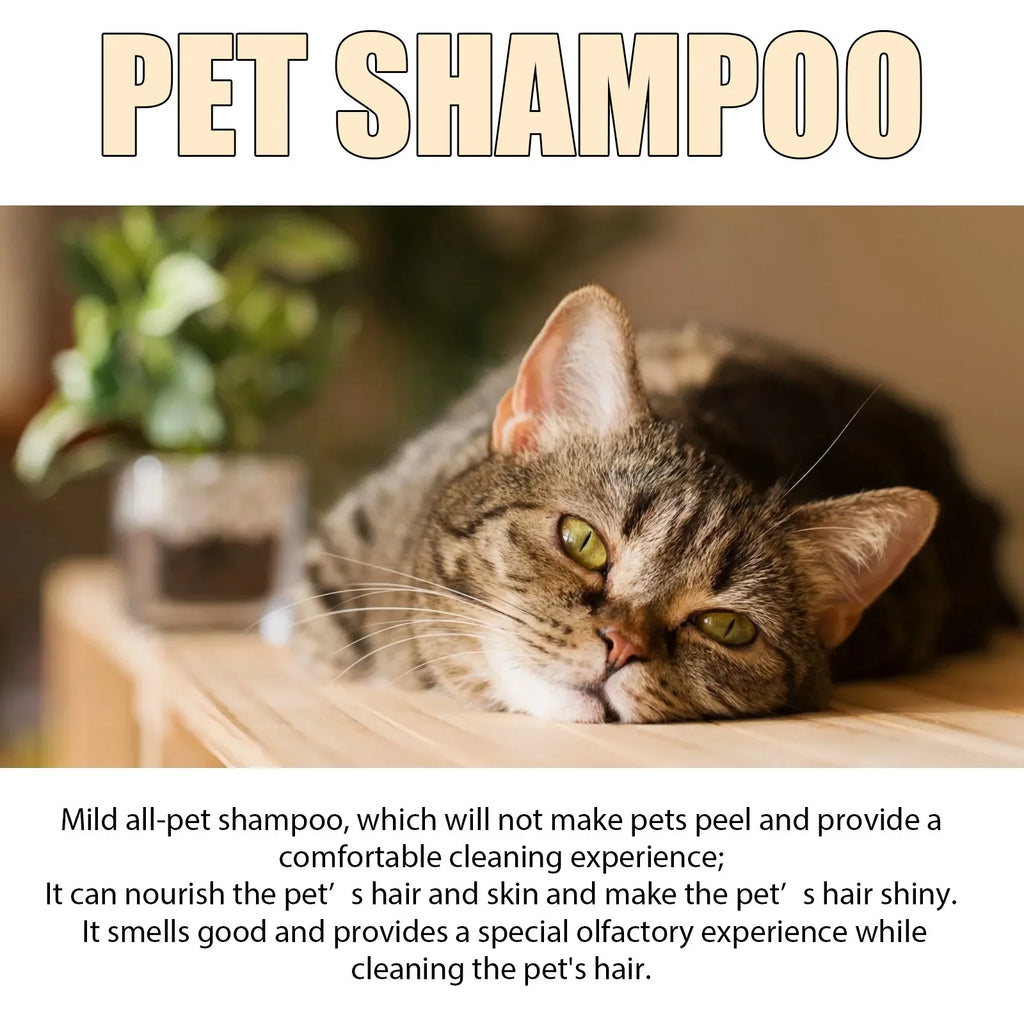 Pet Shampoo Cats and Dogs Gentle Cleansing Natural Formula Smooth Non Tangling Fur Fragrance Moisturizing Pet Grooming Supplies Oasis Select