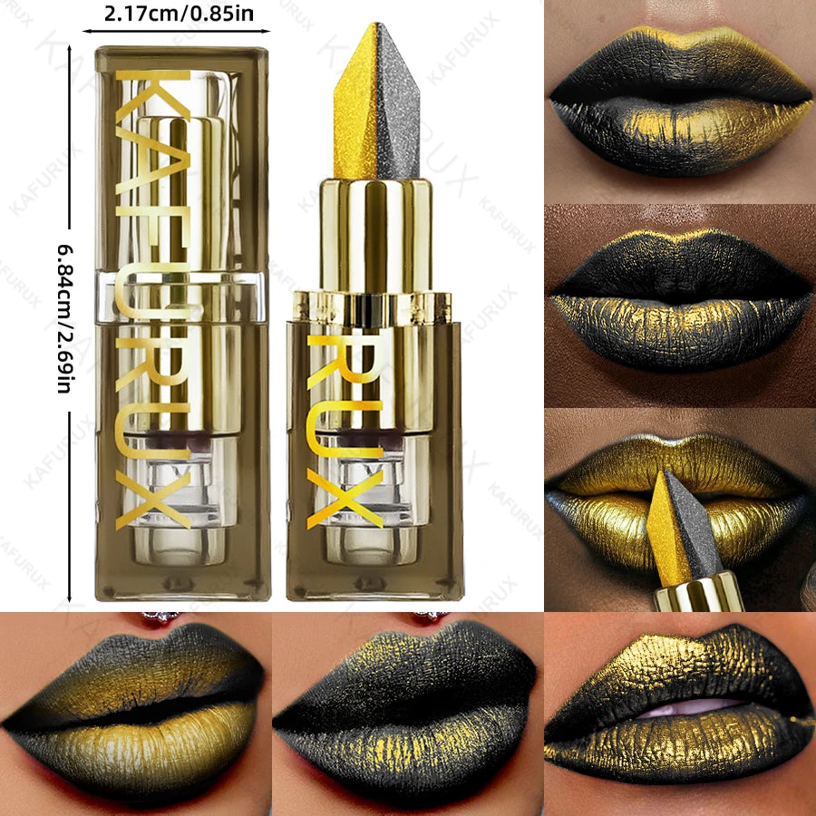KAFURUX Two-Tone Glitter Matte Lipstick – 11 Shades