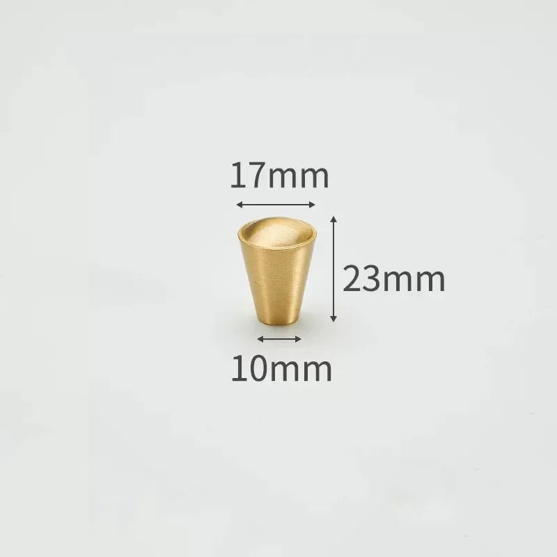 Modern Simple Solid Brass Cabinet Knobs Furniture Wardrobe Handle Kitchen Copper Pulls Doorknob Oasis Select 15