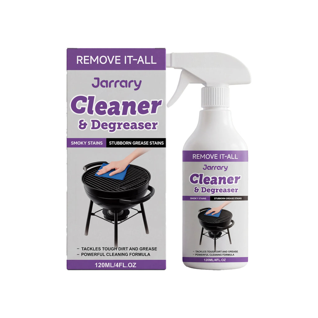 BBQ Grill Cleaner for Stubborn Grease & Smoky Stains Removal Restores Shine Multi-purpose BBQ Grill & Kitchen Cleaner Spray Oasis Select 120ml boxed