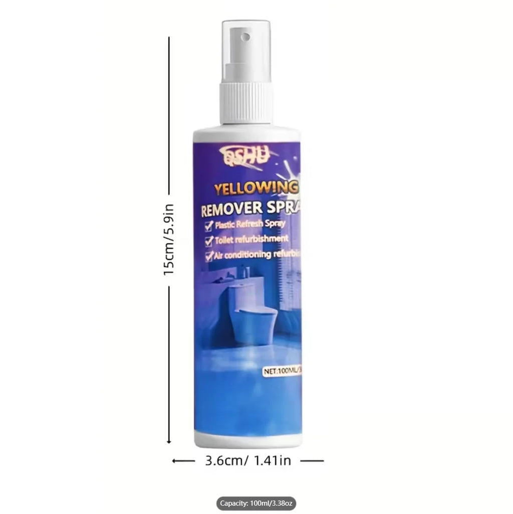 100ML Plastic Yellowing Remover Spray, for Air Conditioner & Toilet, Removes Stains Oasis Select