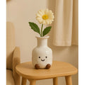 Cute Smiling Face Vase Creative Decorative Item for Home Living Room Table Dried Flowers Flower Arrangement Fresh Flowers Oasis Select 1PCS 13X18CM