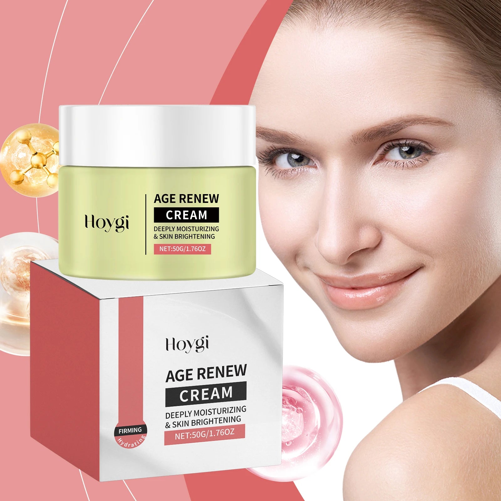 Moisturizing Anti-Wrinkle Firming Cream, Hydrating Nourishing, Tightening Skin, Smooth & Delicate, Facial Skincare Oasis Select