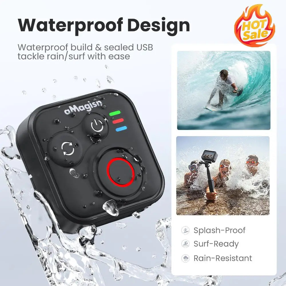 BT Wireless Remote Control with Wrist Strap BT Remote Control Smart Wireless Remote Control for Insta360 X5/X4/AcePro 2 Oasis Select