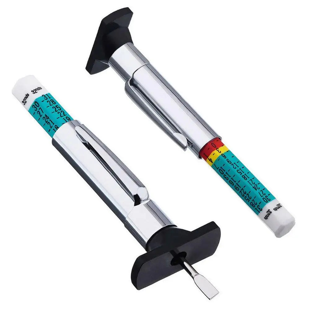 25mm Car Tyre Measuring Pen Universal Tire Tread Pattern Depth Measuring Tool AutomotiveTire Depth Feeler Gauge Tire Ruler Oasis Select